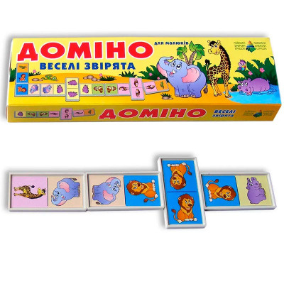 Доміно "Веселі звірята" для дітей 87017