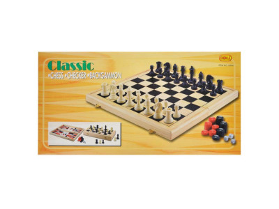 Шахи дерев'яні 3в1 1899A Шахи дерев'яні 3в1 1899A