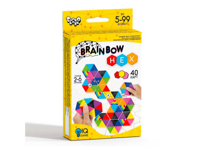Розважальна настільна гра "Brainbow HEX" G-BRH-01-01 Розважальна настільна гра "Brainbow HEX" G-BRH-01-01