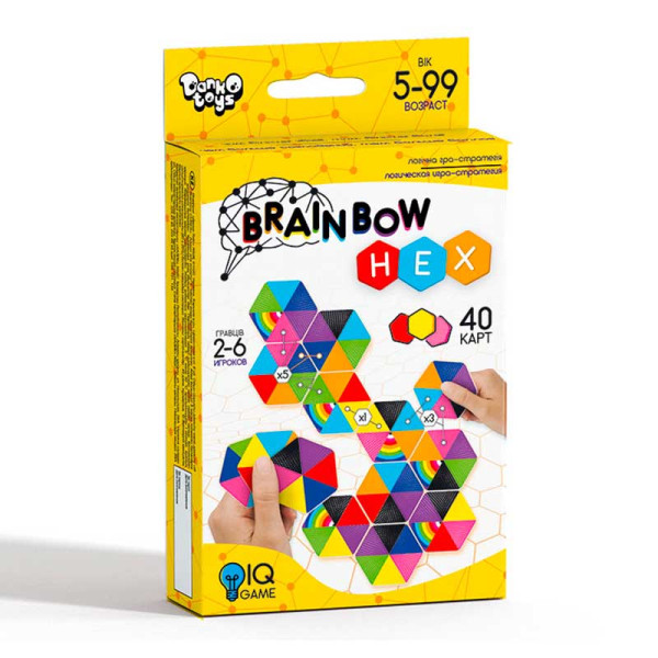 Розважальна настільна гра "Brainbow HEX" G-BRH-01-01 Розважальна настільна гра "Brainbow HEX" G-BRH-01-01