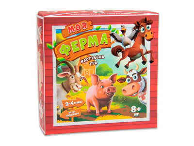 Настільна гра Strateg Моя ферма розважальна українською мовою (30435) 30435 Настільна гра Strateg Моя ферма розважальна українською мовою (30435) 30435