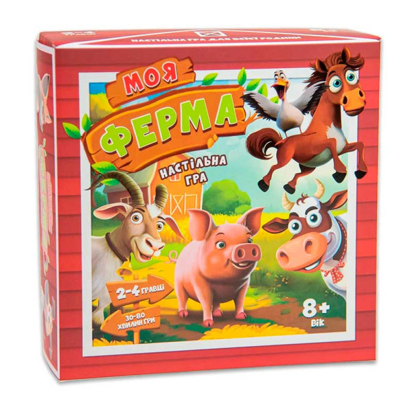 Настільна гра Strateg Моя ферма розважальна українською мовою (30435) 30435 Настільна гра Strateg Моя ферма розважальна українською мовою (30435) 30435