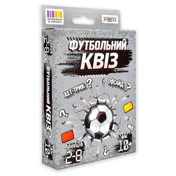 Настільна гра Strateg Футбольний Квіз 31205 Настільна гра Strateg Футбольний Квіз 31205