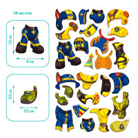 Одягалка Dodo Paw Patrol Гонщик і Кремез магнітна 200698 Одягалка Dodo Paw Patrol Гонщик і Кремез магнітна 200698