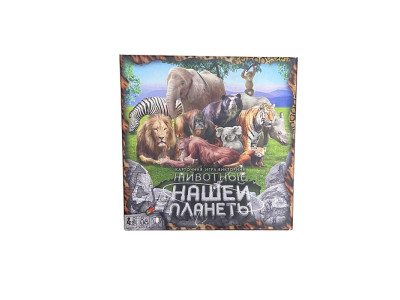 Настільна гра Danko Toys вікторина "Животные нашей планеты " для дітей G-JNP-01