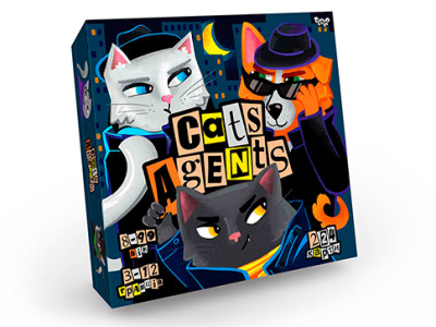 Настільна гра Danko Toys "CATS AGENTS" розважальна G-CA-01-01U