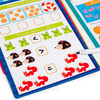Картки з маркером Vladi Toys "Готуємось до школи: Математика" навчальні VT5010-22