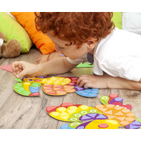 Набір для творчості Vladi Toys "Мяка фігурна мозаїка. Пелікан" 150 наклейо VT4511-02