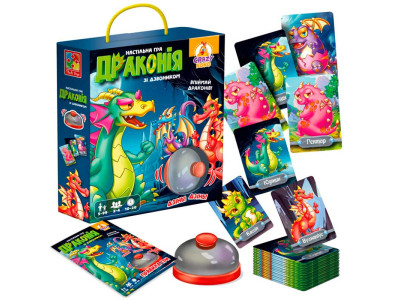 Настільна гра Vladi Toys Дараконія зі дзвінком VT8010-12 Настільна гра Vladi Toys Дараконія зі дзвінком VT8010-12
