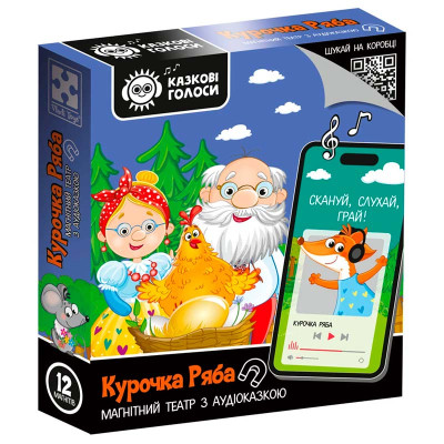 Магнітний театр Vladi Toys Казкові голоси "Курочка Ряба" з аудіоказкою VT3206-39