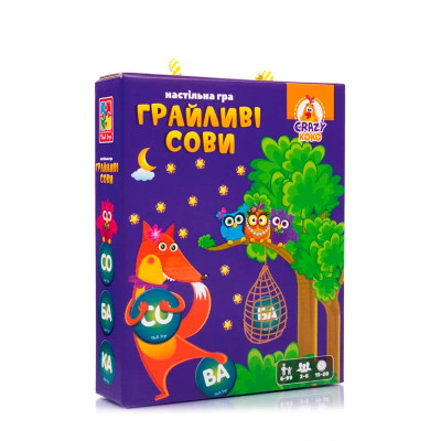 Настільна гра Vladi Toys "Гуйливі сови. Бачу слово!" розважальна VT8033-08