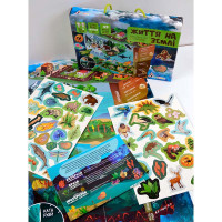 Гра Навчальна Умняшка "Життя на землі" з багаторазовими наклейками КП-009