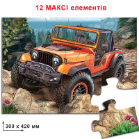 Гра-пазл "Джип" 12 ел в кор. Ен.2050