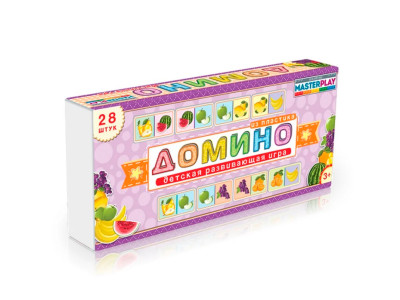 Дитяча гра доміно "Фрукти" 1-092
