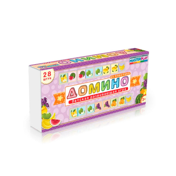 Дитяча гра доміно "Фрукти" 1-092 Дитяча гра доміно "Фрукти" 1-092