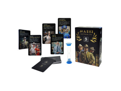 Настільна гра qbee "Мафія" з пісочним годинником QB701-001 Настільна гра qbee "Мафія" з пісочним годинником QB701-001