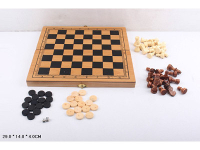 Шахи дерев'яні "3 в 1" S3023 Шахи дерев'яні "3 в 1" S3023