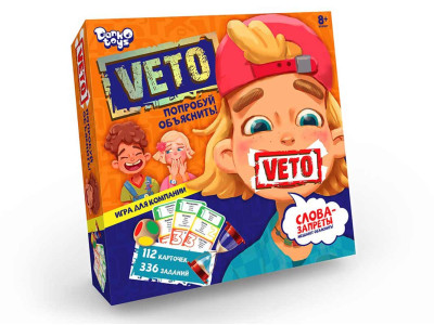 Настільна гра Danko Toys "VETO" розважальна VETO-01-01 Настільна гра Danko Toys "VETO" розважальна VETO-01-01