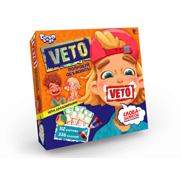 Настільна гра Danko Toys "VETO" розважальна VETO-01-01