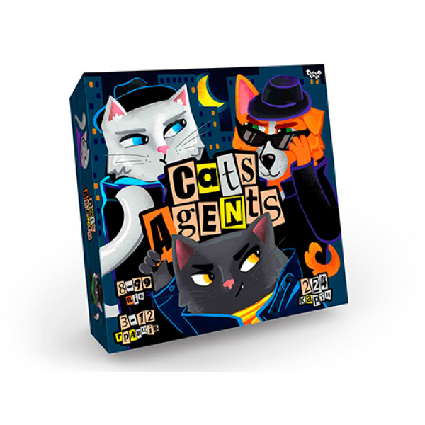Настільна гра Danko Toys "CATS AGENTS" розважальна G-CA-01-01U