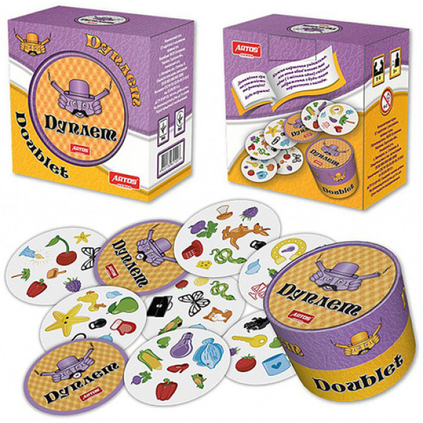 Настільна гра "Дуплет" у тубусі Ост.1007 Настільна гра "Дуплет" у тубусі Ост.1007