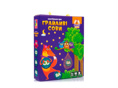 Настільна гра Vladi Toys "Гуйливі сови. Бачу слово!" розважальна VT8033-08 Настільна гра Vladi Toys "Гуйливі сови. Бачу слово!" розважальна VT8033-08