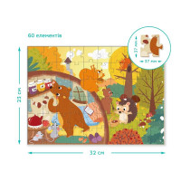 Пазл DoDo Прибирання в лісі 60 елементів 300413