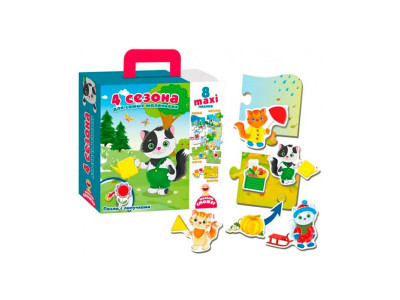 Пазл з липучками Vladi Toys 4 сезони для найменших VT2907-04 Пазл з липучками Vladi Toys 4 сезони для найменших VT2907-04