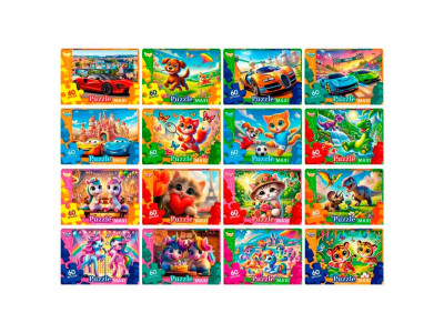 Пазл Danko Toys 60 елементів Mx60-11-01020304...16 Пазл Danko Toys 60 елементів Mx60-11-01020304...16