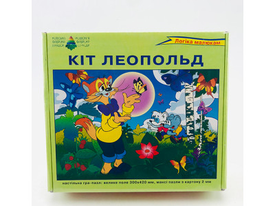 Гра-пазл "Кіт Леопольд" 12 ел в кор. Ен.2180