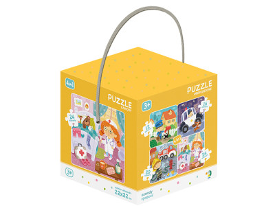 Пазл Dodo 4в1 Професії 12 16 20 24 елементи 300131