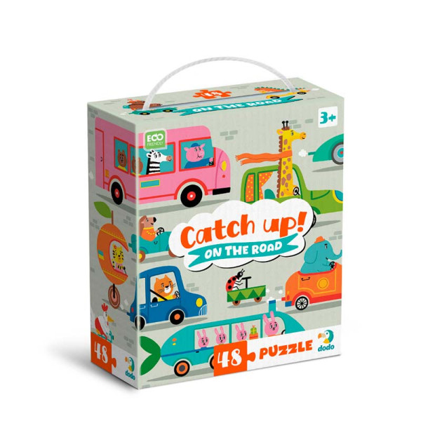 Пазл Dodo Наздоганяй! На дорозі 48 елементів 300618