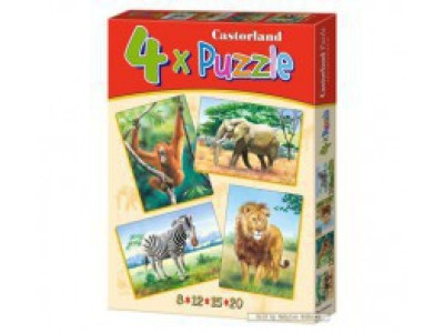 Пазл Зоопарк 4 в 1 04072