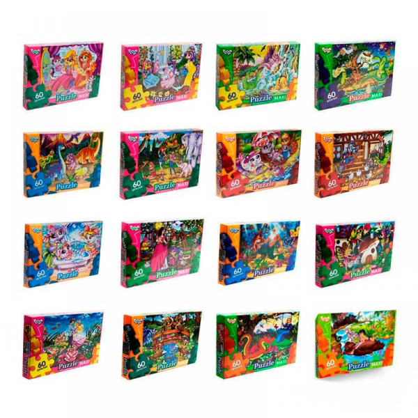 Пазл Danko Toys 60 елементів Mx60-08-01020304...16 Пазл Danko Toys 60 елементів Mx60-08-01020304...16