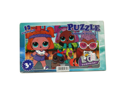 Пазл деревяний з підкладкою "Лол 1" WP0206