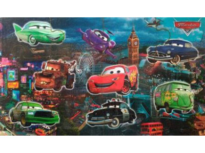 Деревяний Пазл із підставкою "Тачки" Jum.4620