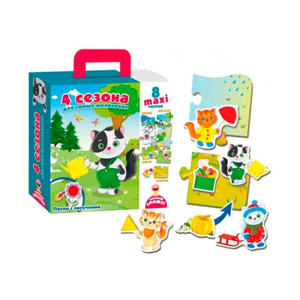 Пазл з липучками Vladi Toys 4 сезони для найменших VT2907-04