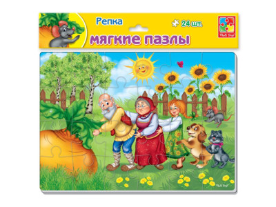 М'які пазли А4 Казки. Ріпка 24 елементи VT1102-16