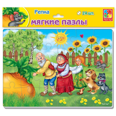 М'які пазли А4 Казки. Ріпка 24 елементи VT1102-16