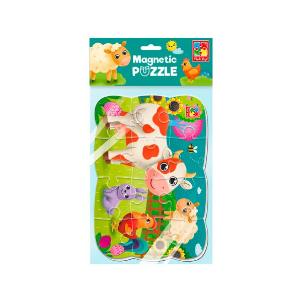 М'які пазли Vladi Toys А5 Малюк зможе "Ферма" магнітні VT3205-89