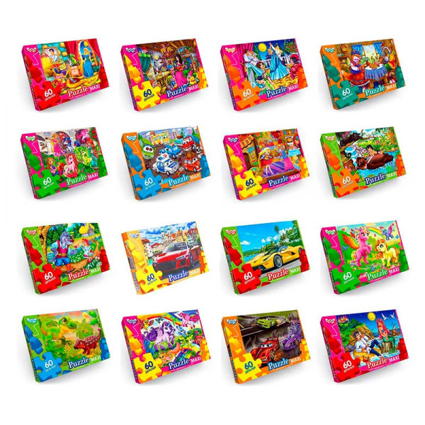 Пазл Danko Toys 60 елементів Mx60-10-01020304...16