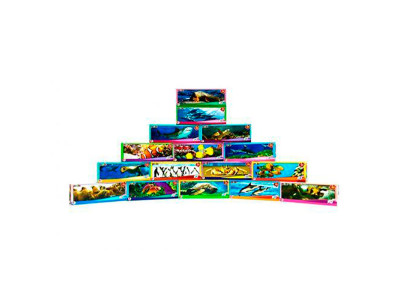 Пазли 105 ел. LEO LUX "Водний світ" 16 шт в блоці 12 блоків в упаковці 196