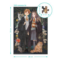 Пазл DoDo Medium-M Harry Potter. Герміона та Роналд» 300 елементів 200499 Пазл DoDo Medium-M Harry Potter. Герміона та Роналд» 300 елементів 200499