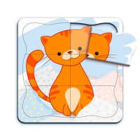 Пазл-рамка Vladi Toys Кошеня 6 елементів VT2903-05