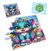 Пазли Vladi Toys "Бірюзовий дракончик" із сквіш-сюрпризом VT8030-04