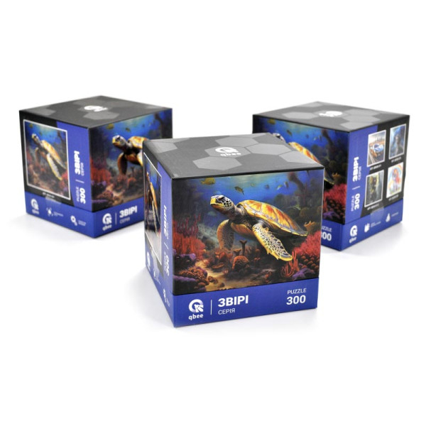 Пазли qbee "Черепаха та океан" 300 елементів QB500-009 Пазли qbee "Черепаха та океан" 300 елементів QB500-009