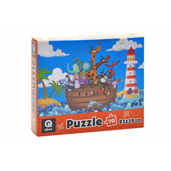 Пазли qbee "Звірятка на кораблику" 70 елементів QB400-007