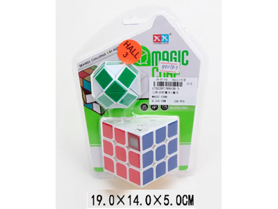 Кубик-рубика з таймером 3х3 см + логіка змійка в блістері 19х14х5 см 8903B-3