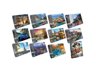 Пазл в асорті "Пейзажі" 500 елементів C500-10-01020304...12