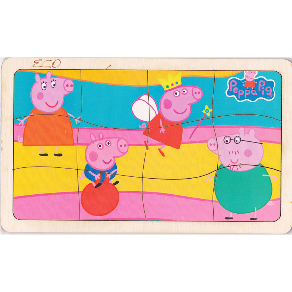 Пазл деревяний у рамці "Свинка" SP0329